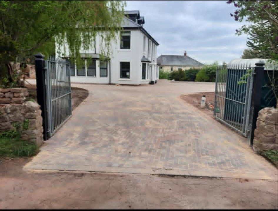 Block paving driveway